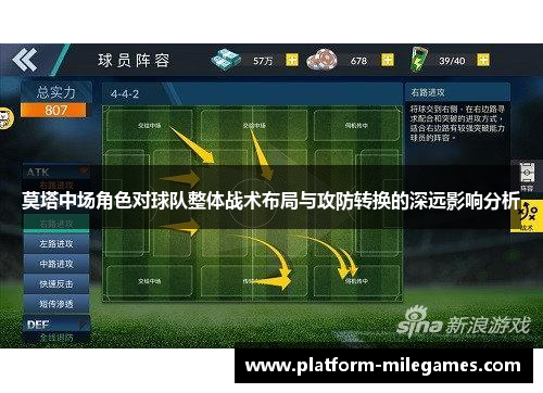 莫塔中场角色对球队整体战术布局与攻防转换的深远影响分析 莫塔中场角色对球队整体战术布局与攻防转换的深远影响分析